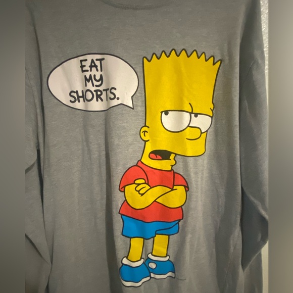 Vintage Bart Simpson “eat my shorts” long sleeve shirt. - Picture 2 of 2